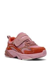 Clarks Pink Crafton Vibe Toddler Trainers - Image 3 of 6