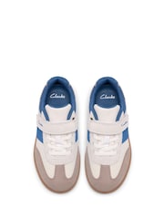 Clarks White Cypress Step Kids Trainers - Image 5 of 6