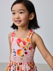Baker by Ted Baker Fruit Print Cross-Back Tiered Multi Dress - Image 7 of 7