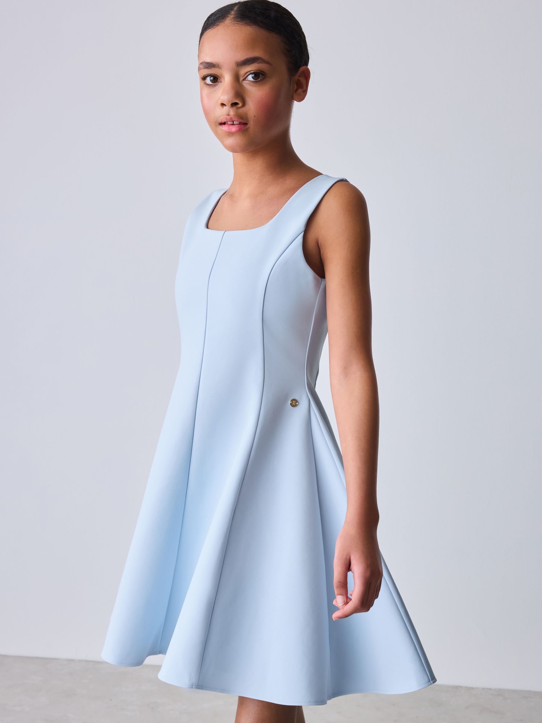 ted baker blue floral skater dress Buy Baker by Ted Baker Fit & Flare Skater Blue Dress from Next USA