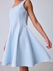Baker by Ted Baker Fit & Flare Skater Blue Dress - Image 5 of 10