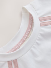 Baker by Ted Baker Pink/White Sports T-Shirt & Skort Set 2 Piece - Image 9 of 12