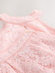 Baker by Ted Baker 2 Piece Lace Halter Top & Shorts Set - Image 10 of 14