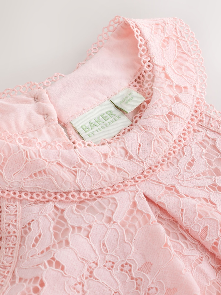 Baker by Ted Baker 2 Piece Lace Halter Top & Shorts Set - Image 14 of 14