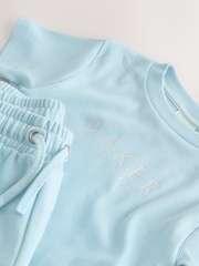 Baker by Ted Baker 2 Piece Ruched Rib T-Shirt & Shorts Set - Image 10 of 13