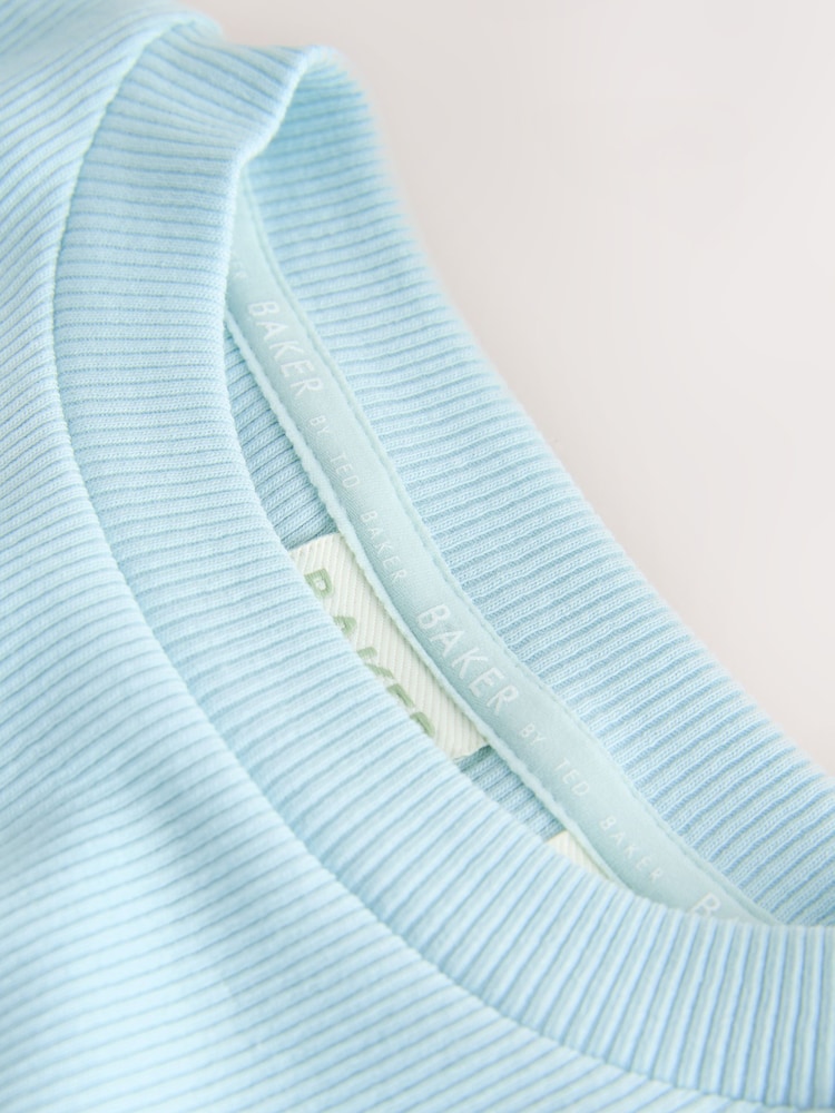 Baker by Ted Baker 2 Piece Ruched Rib T-Shirt & Shorts Set - Image 13 of 13 Baker by Ted Baker 2 Piece Ruched Rib T-Shirt & Shorts Set - Image 13 of 13