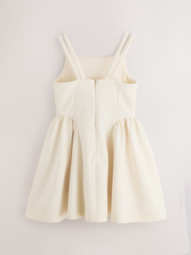 green emerald velvet dress Ted Baker size 10 (designer 4) Lorene Embroidered White Halter Dress