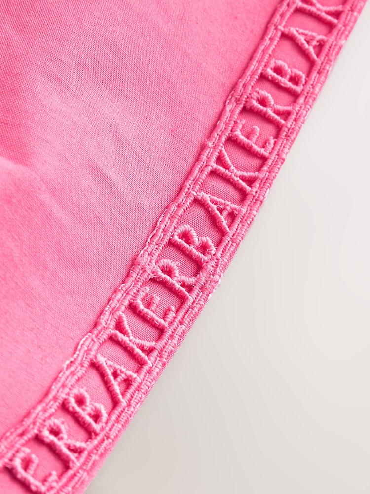 Baker by Ted Baker Pink Waisted Double Layer Skirted Dress - Image 10 of 10 Baker by Ted Baker Pink Waisted Double Layer Skirted Dress - Image 10 of 10