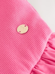 Baker by Ted Baker Pink Waisted Double Layer Skirted Dress - Image 9 of 10