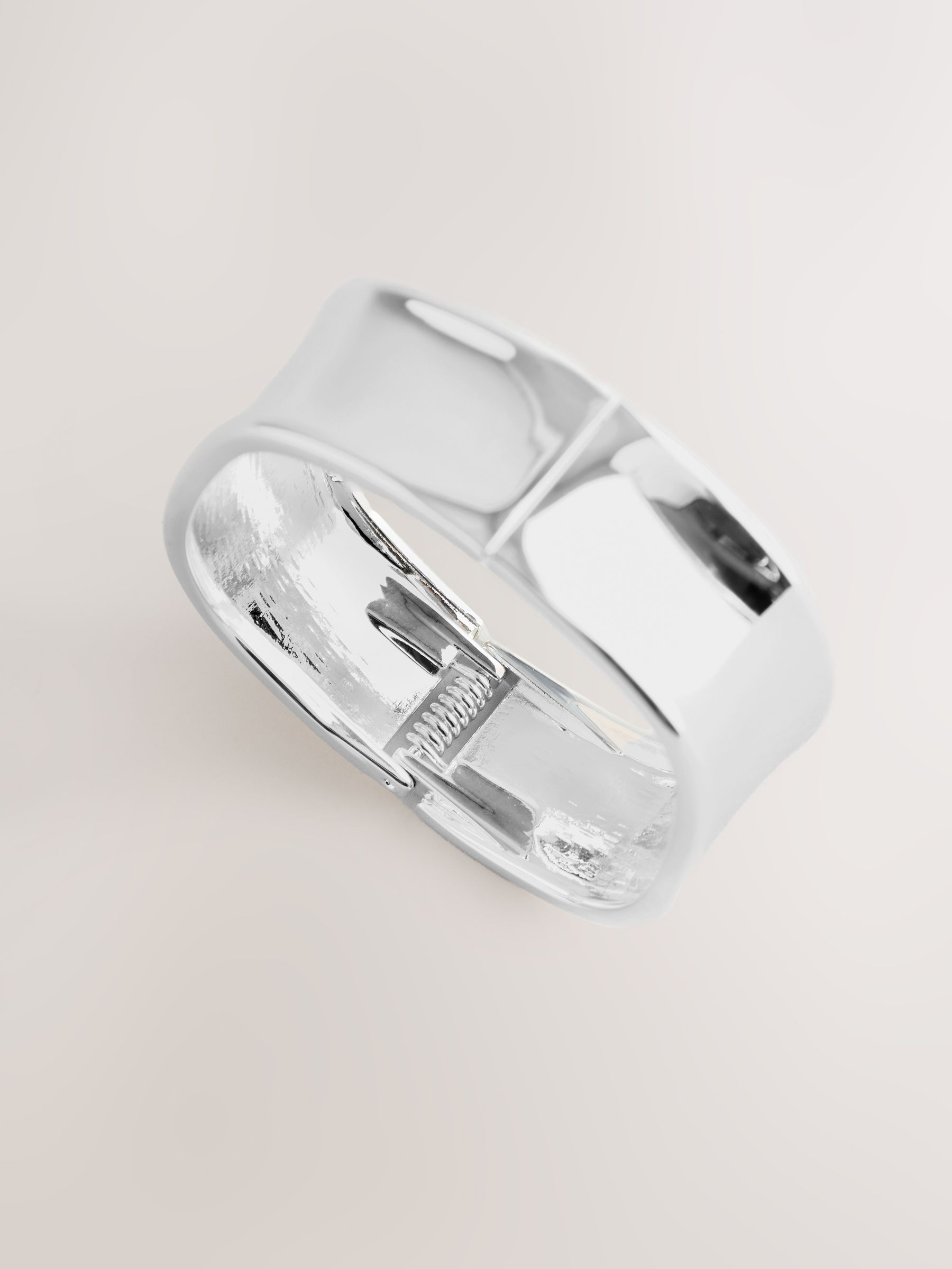 Buy Silver Tone Hinged Bangle from Next Romania