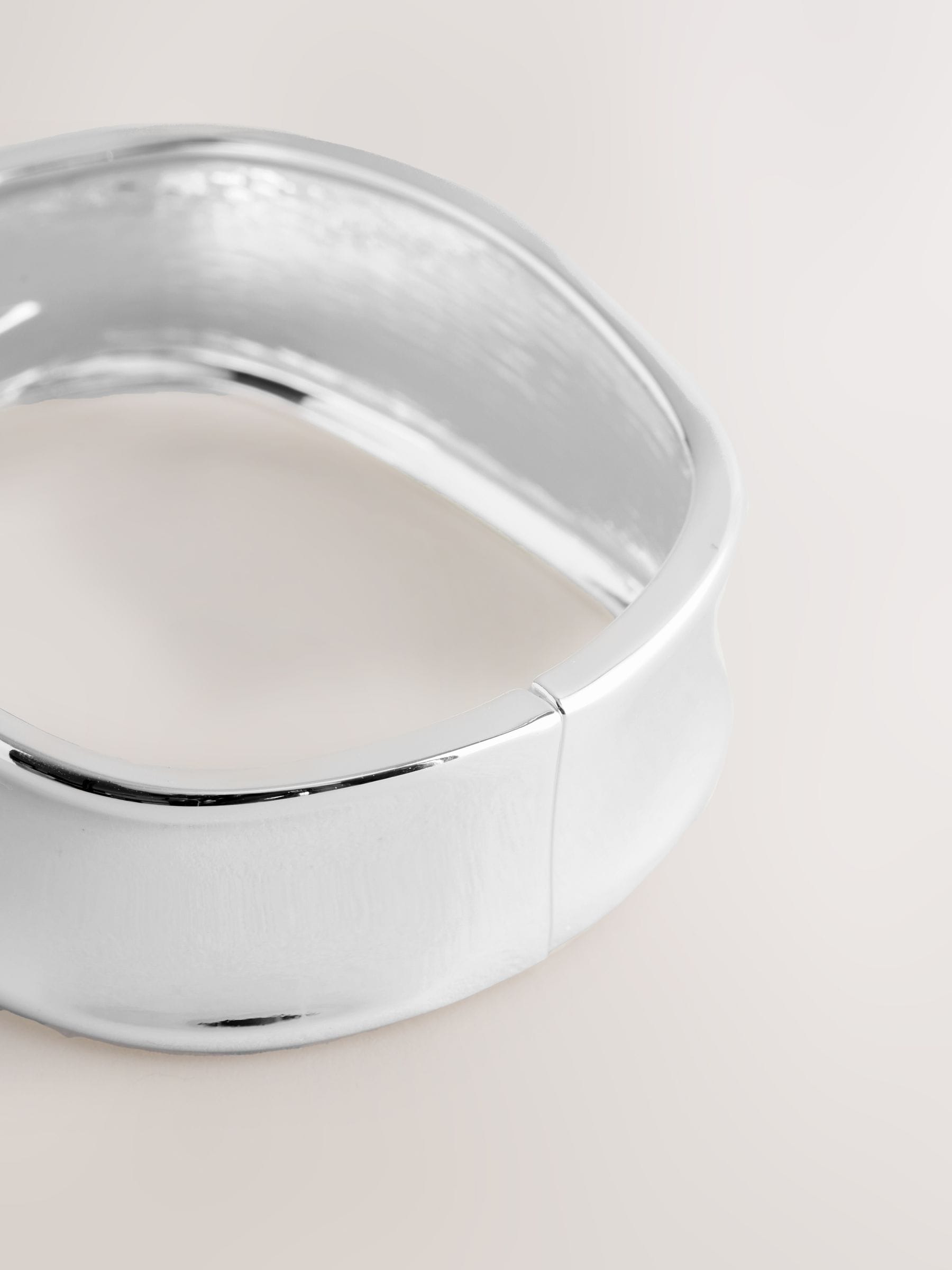 Buy Silver Tone Hinged Bangle from Next Romania