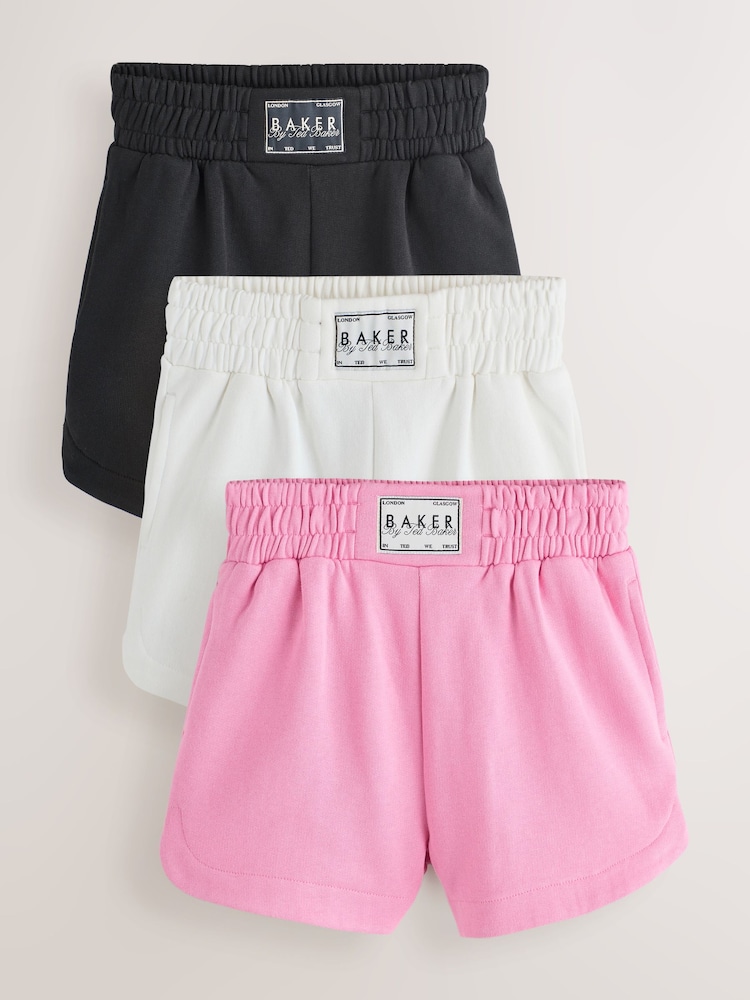 Baker by Ted Baker 3 Pack Sweat Shorts - Image 1 of 10 Baker by Ted Baker 3 Pack Sweat Shorts - Image 1 of 10