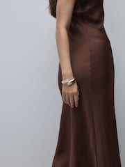 Gold/Silver Mixed Metal Hinge Bangle - Image 1 of 7