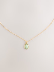 Gold Tone Semi-Precious Stone Pendant Necklace - Image 3 of 5