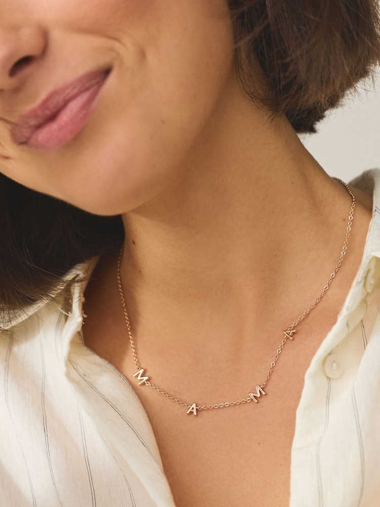 Gold Tone Mama Dainty Necklace - Image 2 of 5