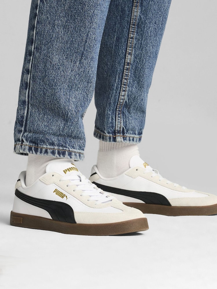 Puma White Club II Era Sneakers - Image 1 of 6