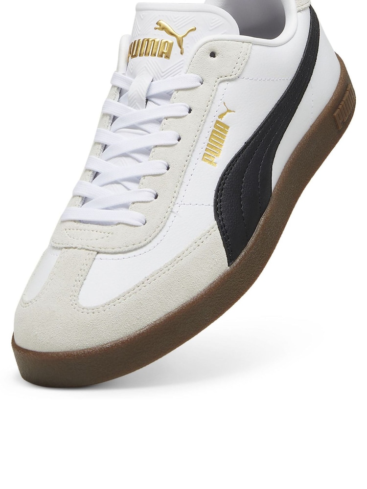 Puma White Club II Era Sneakers - Image 6 of 6