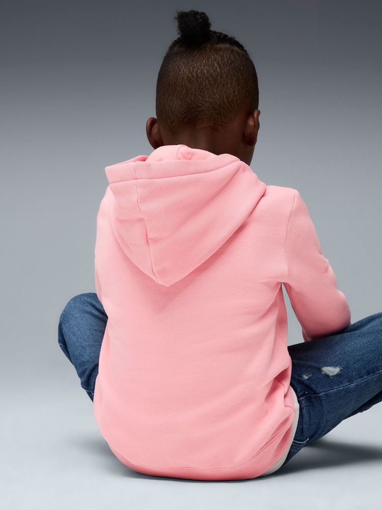 Puma Pink Kids ESS No. 1 Logo Fleece Hoodie - Image 2 of 4 Puma Pink Kids ESS No. 1 Logo Fleece Hoodie - Image 2 of 4