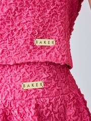 Baker by Ted Baker 2 Piece Textured Bardot Top & Skirt Set - Image 6 of 11