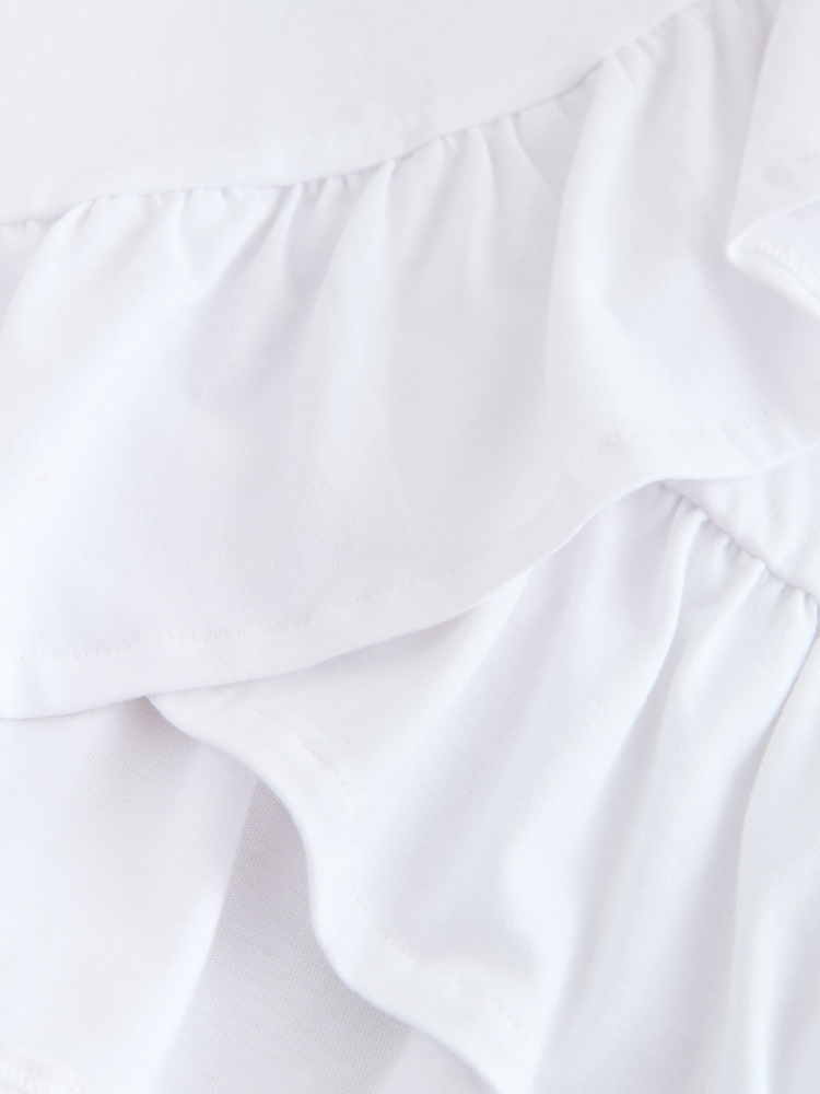 Baker by Ted Baker 2 Piece Peplum Frill T-Shirt & Floral Cycling Short Set - Image 12 of 12