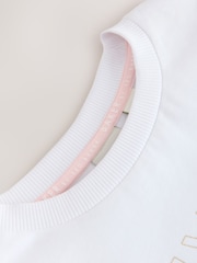 Baker by Ted Baker 2 Piece Peplum Frill T-Shirt & Floral Cycling Short Set - Image 9 of 12