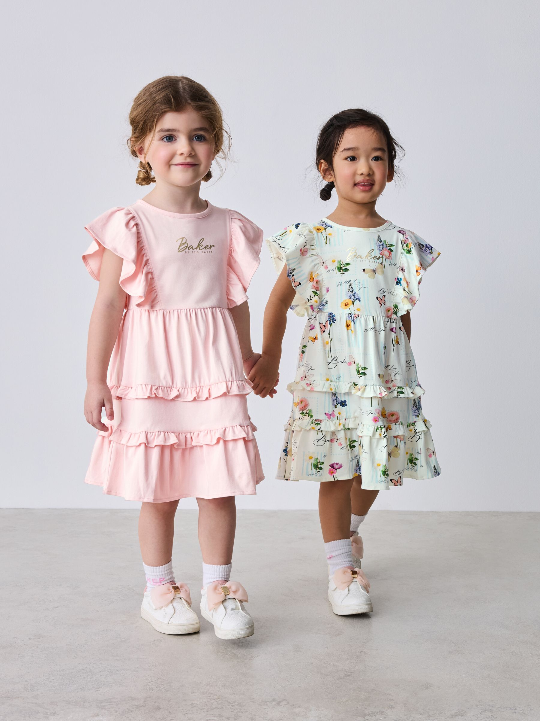 TED BAKER レース装飾フレアドレス Buy Baker by Ted Baker Printed Ruffle Jersey Dresses 2 Pack from
