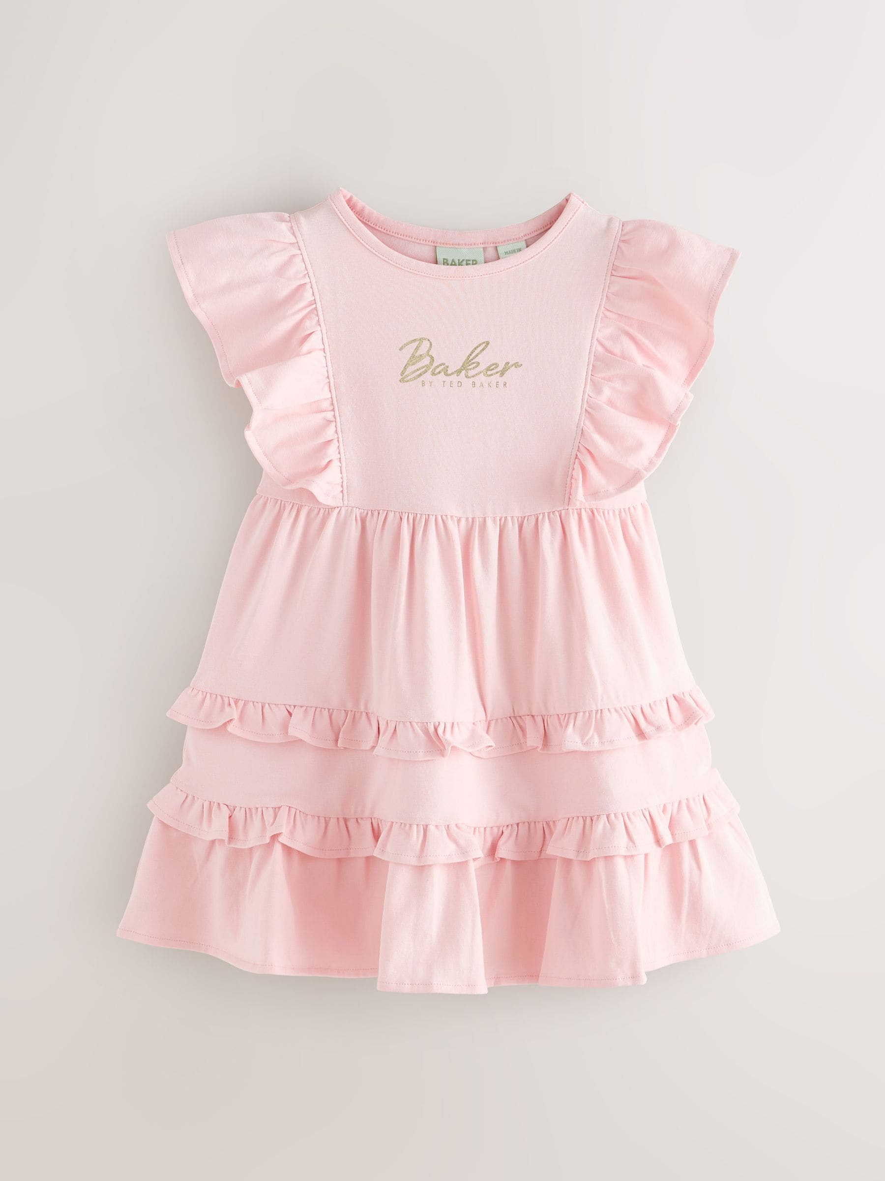 Buy Baker by Ted Baker Printed Ruffle Jersey Dresses 2 Pack from