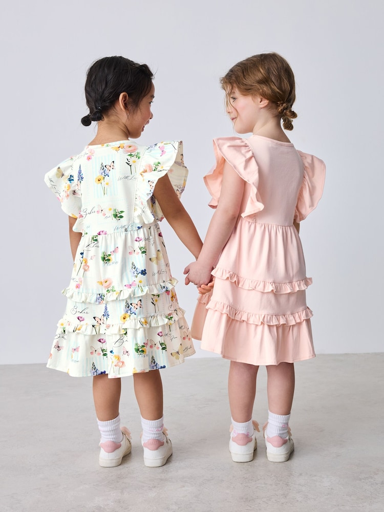 Buy Baker by Ted Baker Printed Ruffle Jersey Dresses 2 Pack from Next USA
