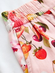 Baker by Ted Baker Multi Ruched Cropped Top & Fruit Short 2 Piece Set - Image 10 of 11