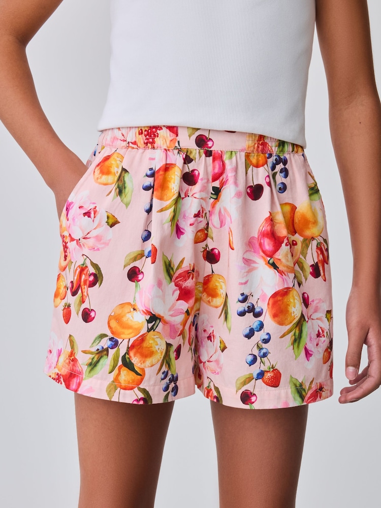 Baker by Ted Baker Multi Ruched Cropped Top & Fruit Short 2 Piece Set - Image 2 of 11