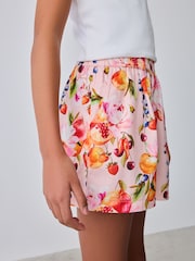 Baker by Ted Baker Multi Ruched Cropped Top & Fruit Short 2 Piece Set - Image 4 of 11