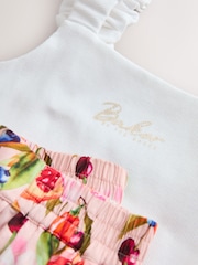 Baker by Ted Baker Multi Ruched Cropped Top & Fruit Short 2 Piece Set - Image 8 of 11