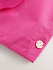 Baker by Ted Baker 2 Piece One Shoulder 3D Floral Pink Top & Shorts Set - Image 11 of 14