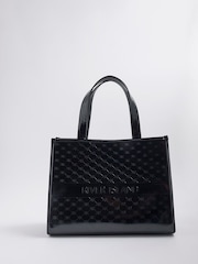 River Island Black Embossed Shopper Bag - Image 1 of 5