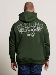 BadRhino Big & Tall Green Hoodie - Image 3 of 7
