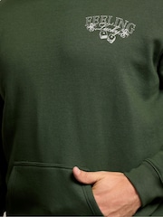 BadRhino Big & Tall Green Hoodie - Image 5 of 7