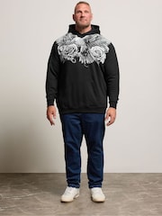 BadRhino Big & Tall Dark Black Hoodie - Image 2 of 7