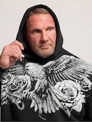 BadRhino Big & Tall Dark Black Hoodie - Image 4 of 7