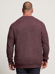BadRhino Big & Tall Red Fleck Jumper - Image 3 of 6