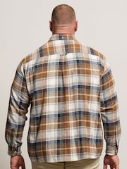 BadRhino Big & Tall Blue Brushed Check Shirt - Image 2 of 7