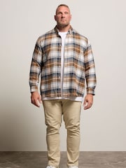 BadRhino Big & Tall Blue Brushed Check Shirt - Image 4 of 7