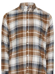 BadRhino Big & Tall Blue Brushed Check Shirt - Image 5 of 7