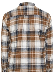 BadRhino Big & Tall Blue Brushed Check Shirt - Image 6 of 7