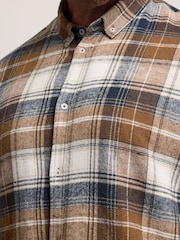BadRhino Big & Tall Blue Brushed Check Shirt - Image 7 of 7