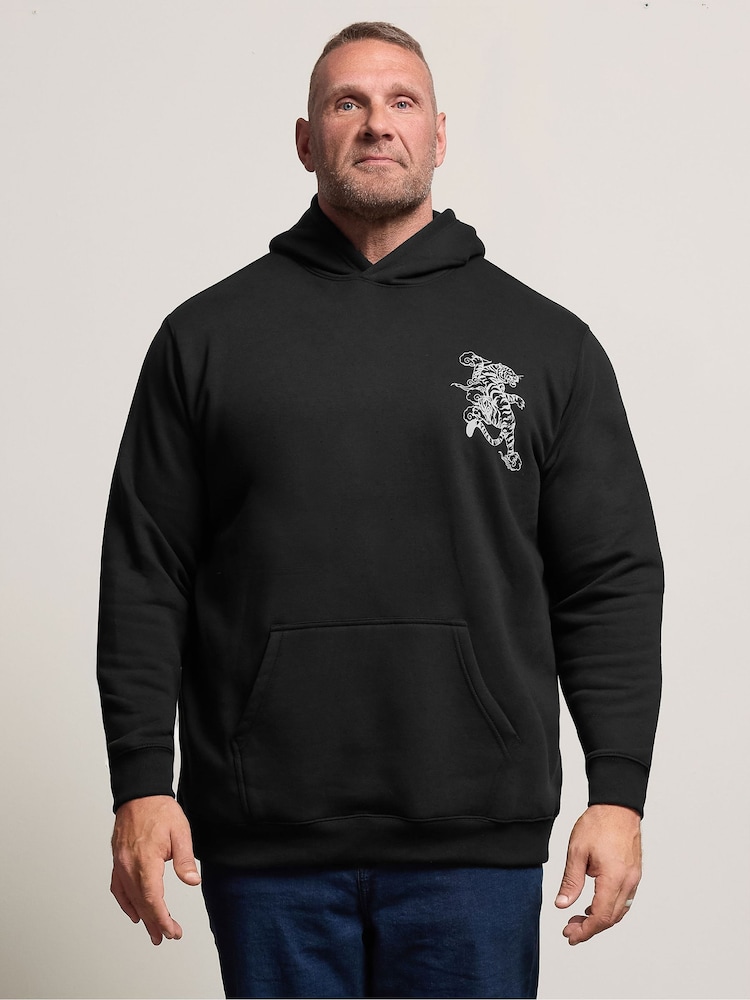 BadRhino Big & Tall Black Hoodie - Image 1 of 7