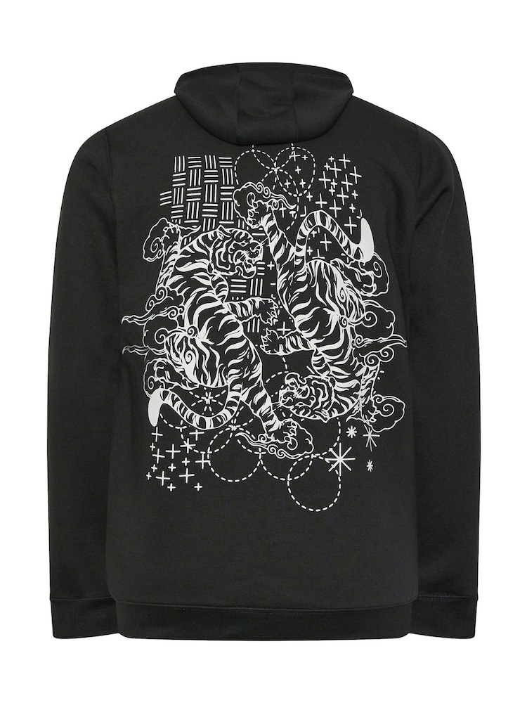 BadRhino Big & Tall Black Hoodie - Image 7 of 7