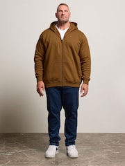 BadRhino Big & Tall Brown Zip Thru Hoodie - Image 2 of 7