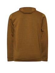 BadRhino Big & Tall Brown Zip Thru Hoodie - Image 7 of 7