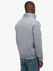 Superdry Blue Athletic Essentials Half Zip Sweatshirt - Image 2 of 4