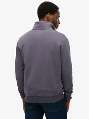 Superdry Purple Athletic Essentials Half Zip Sweatshirt - Image 2 of 4